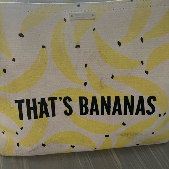 Kate Spade ♠️ Flights of Fancy That’s Bananas 🍌 Francis Tote Bag Handbag - Picture 2 of 6